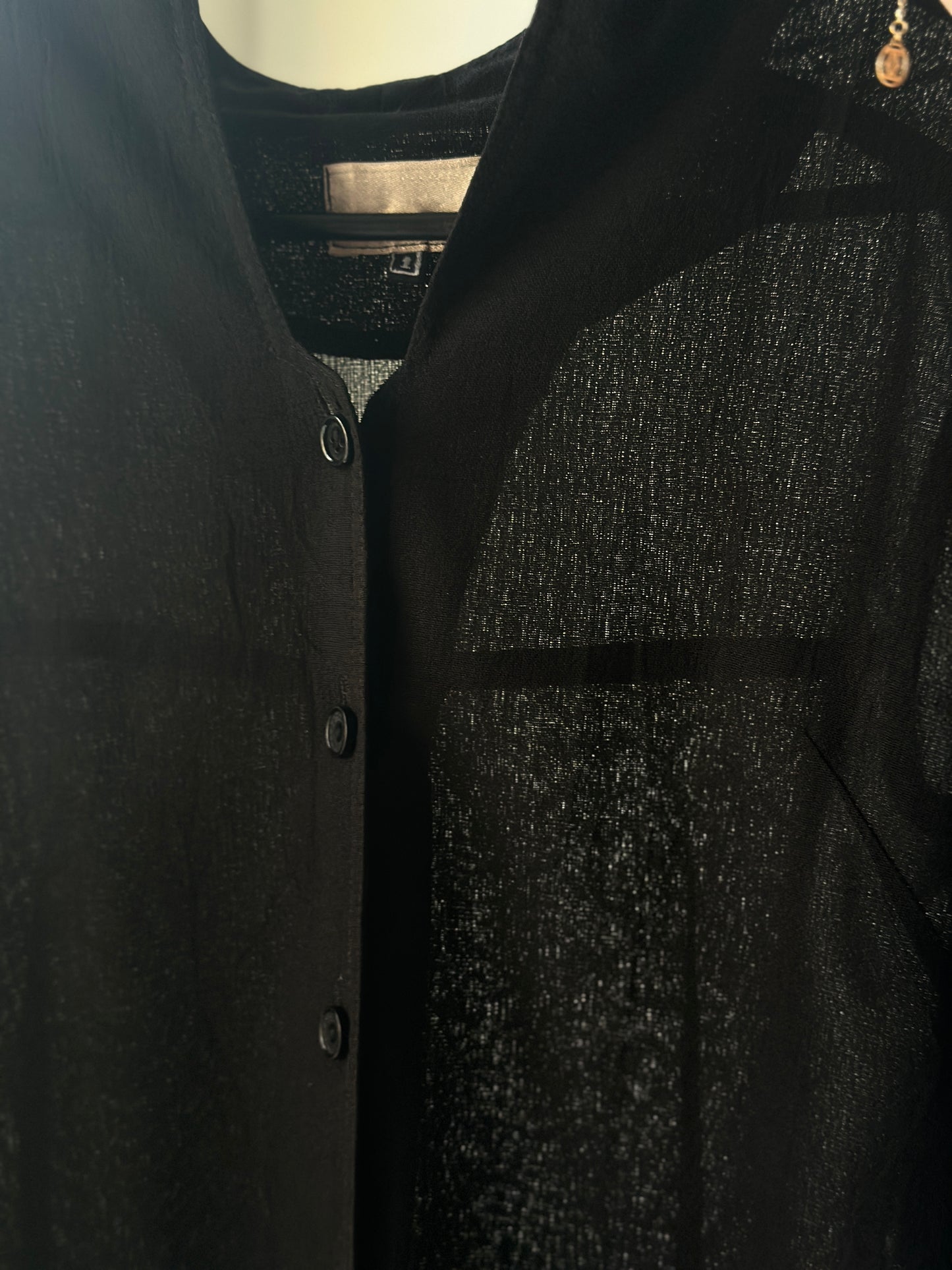 light mesh longline jacket