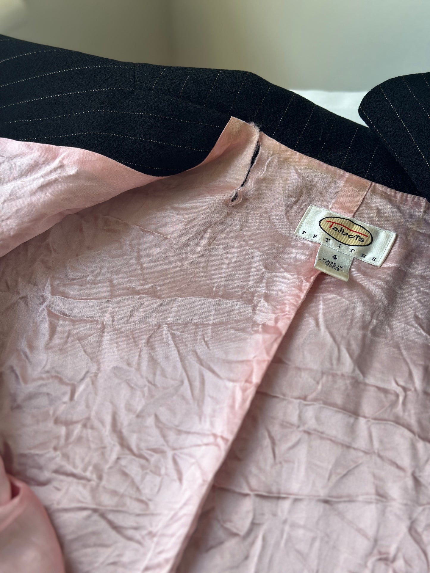 pin striped vintage suit jacket