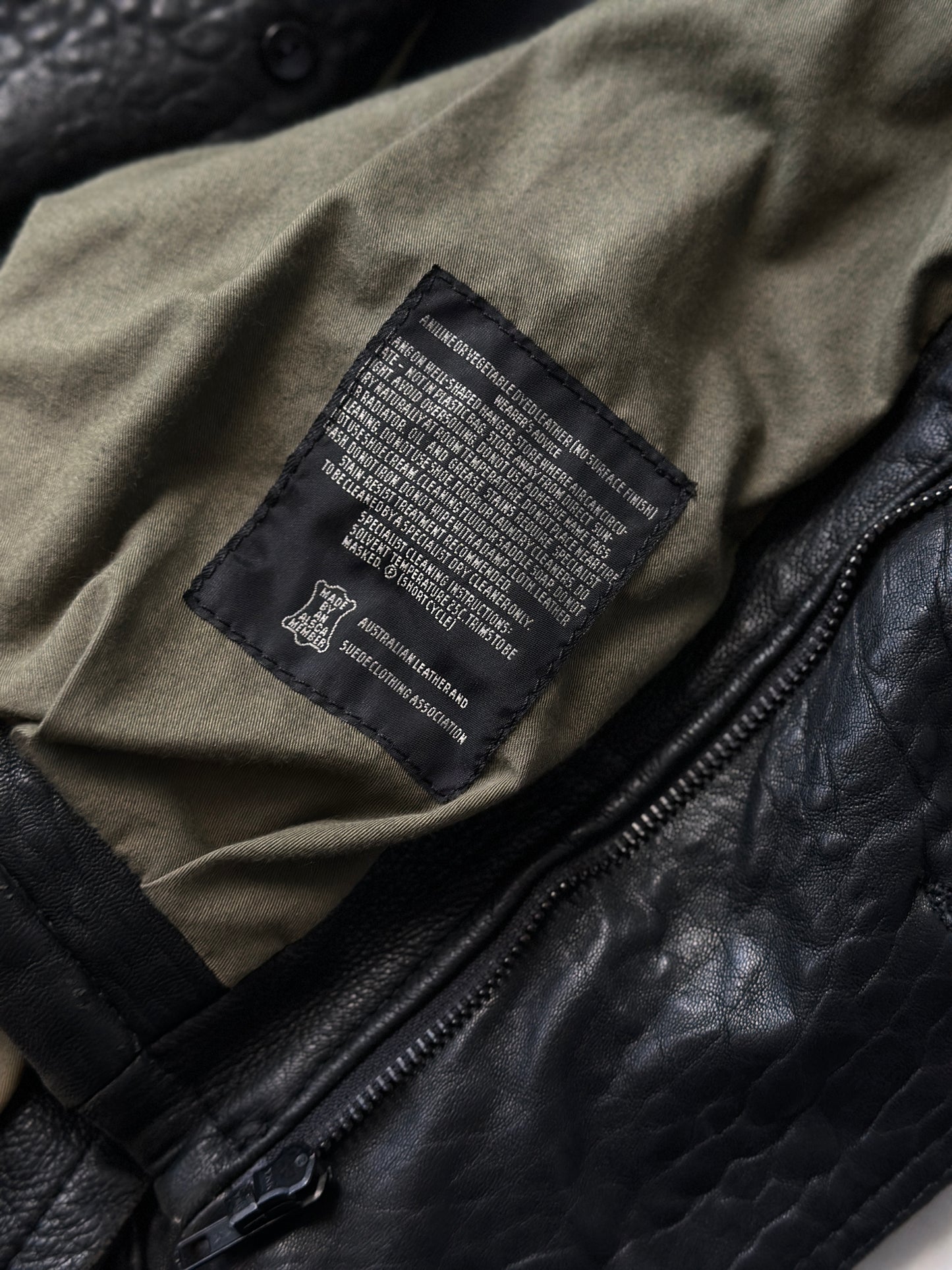 Australian made leather jacket