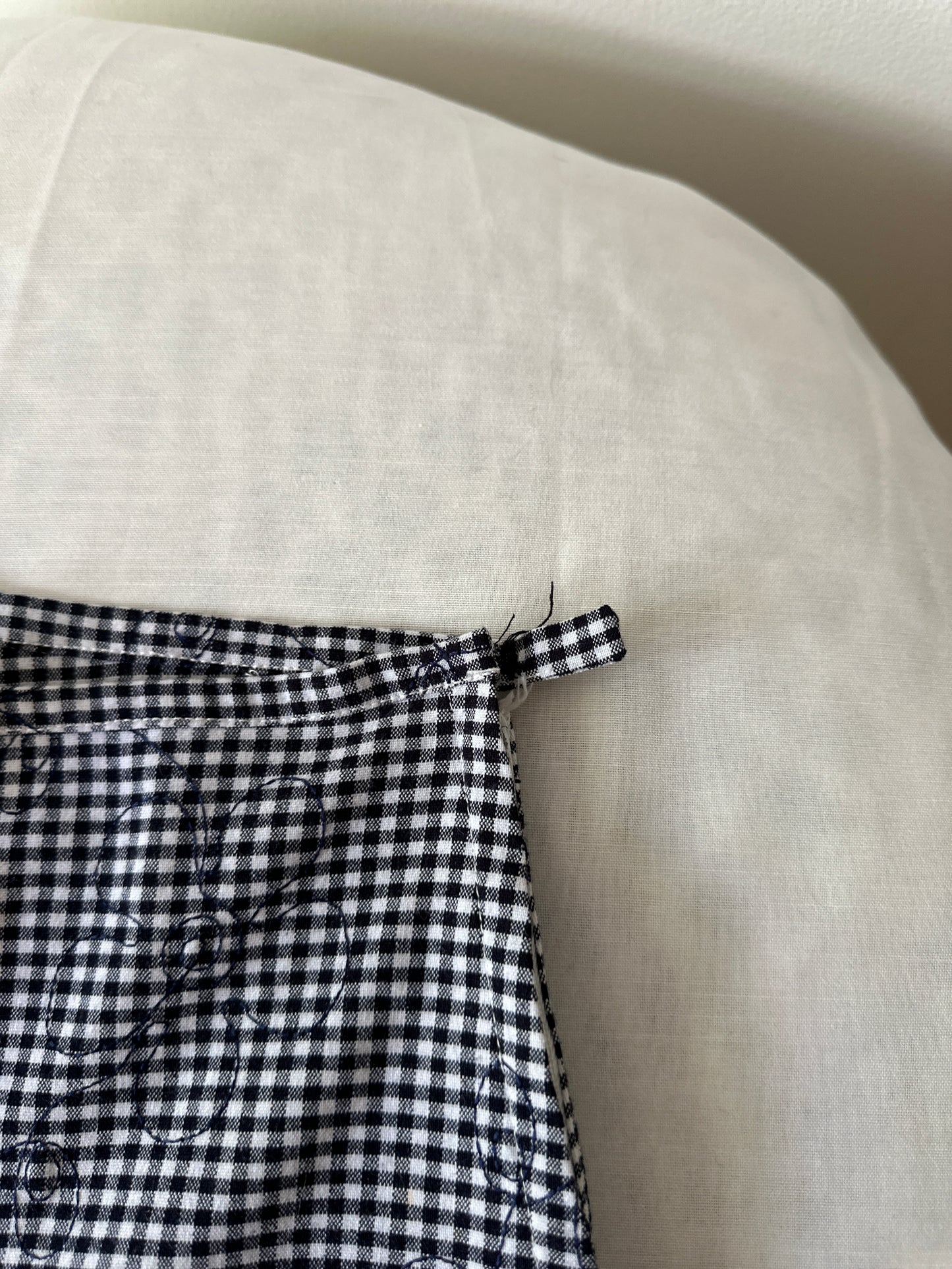 gingham capri pants