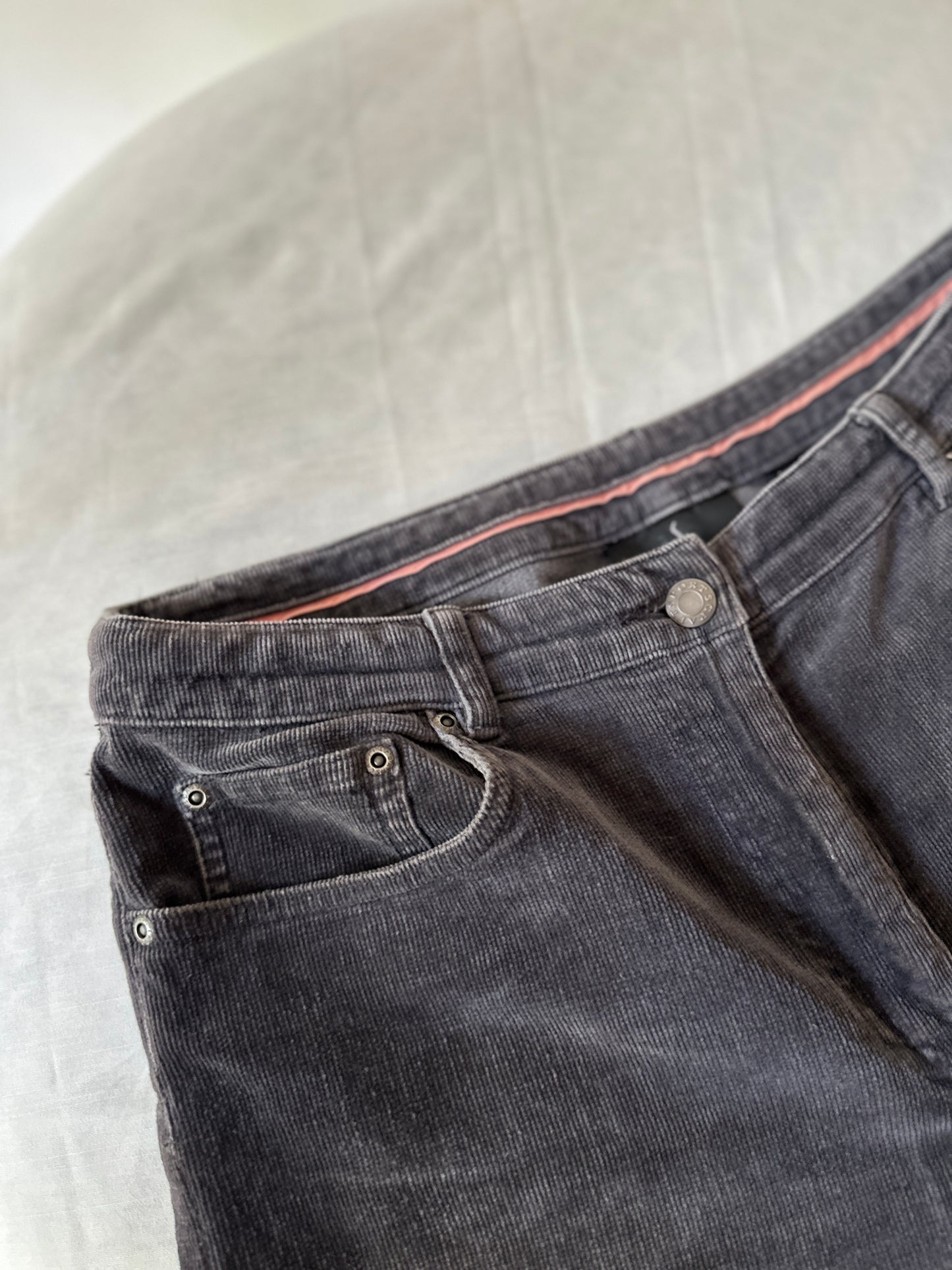 grey corduroy pants