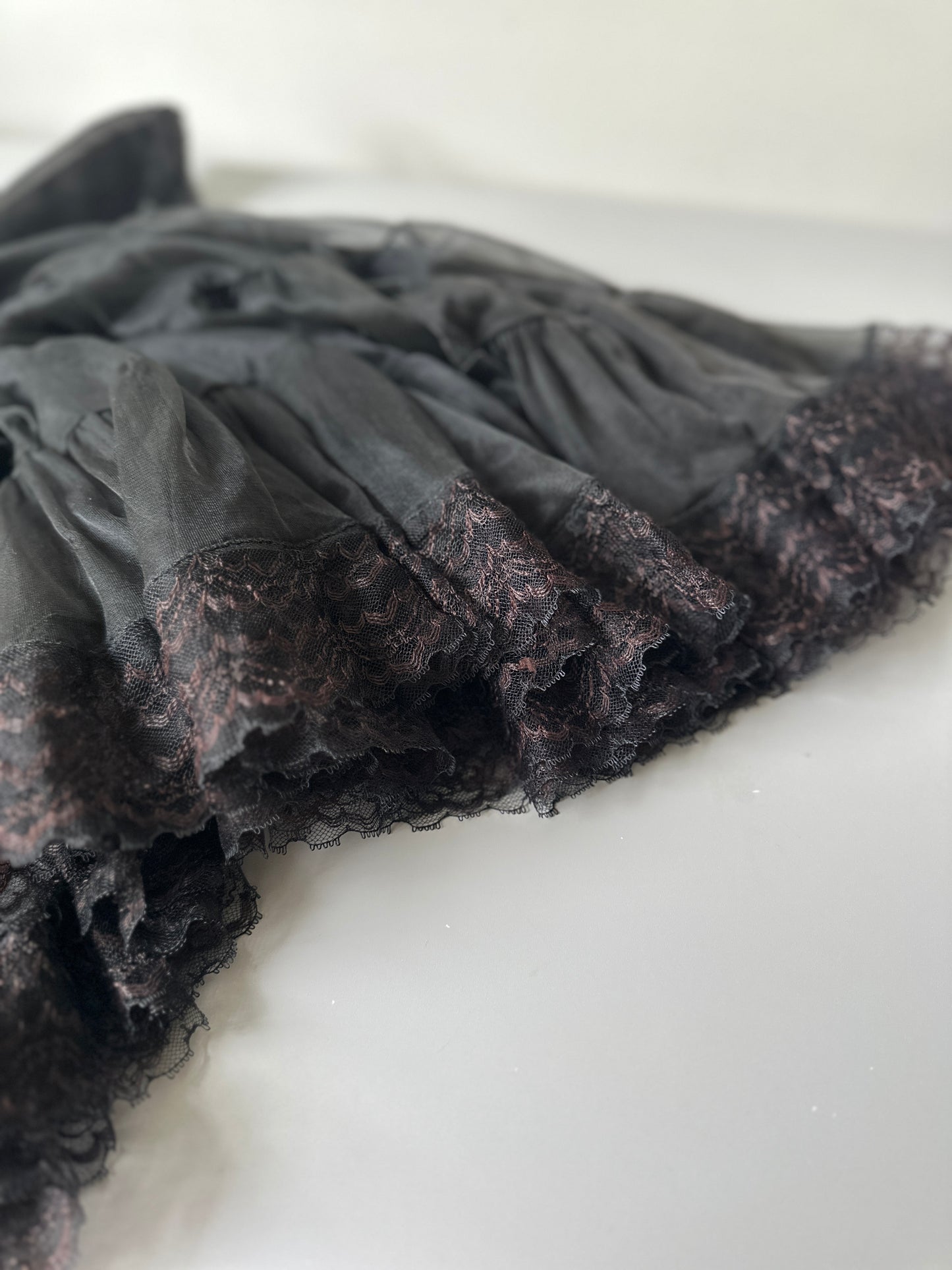 black sheer pedi coat