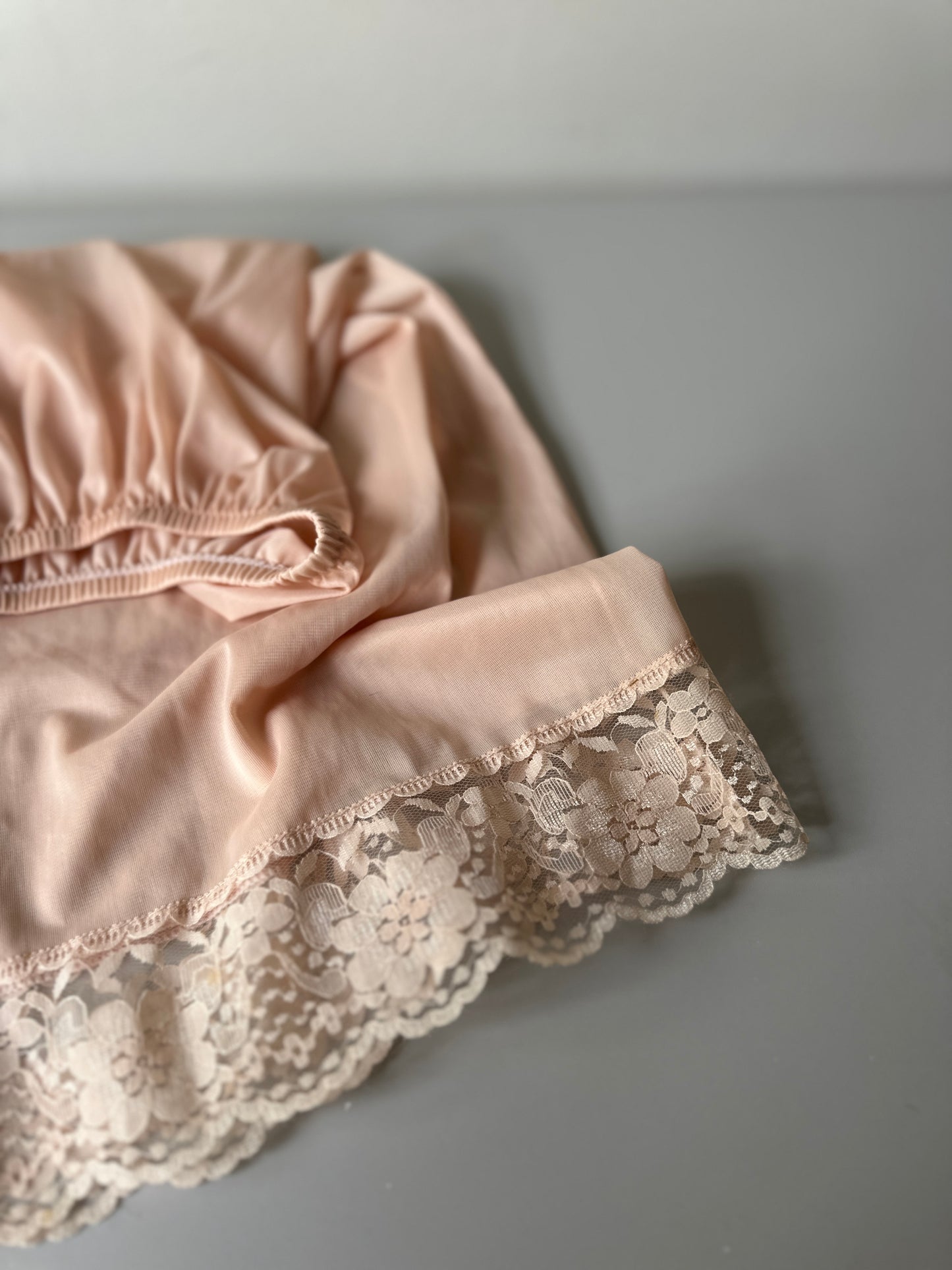 nude mid-length slip skirt