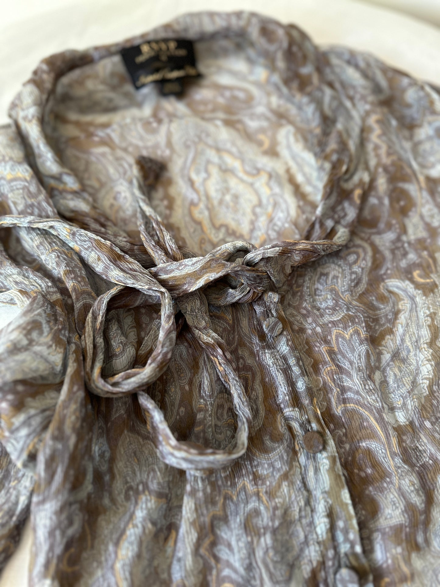 Perri Cutten sheer silk blouse