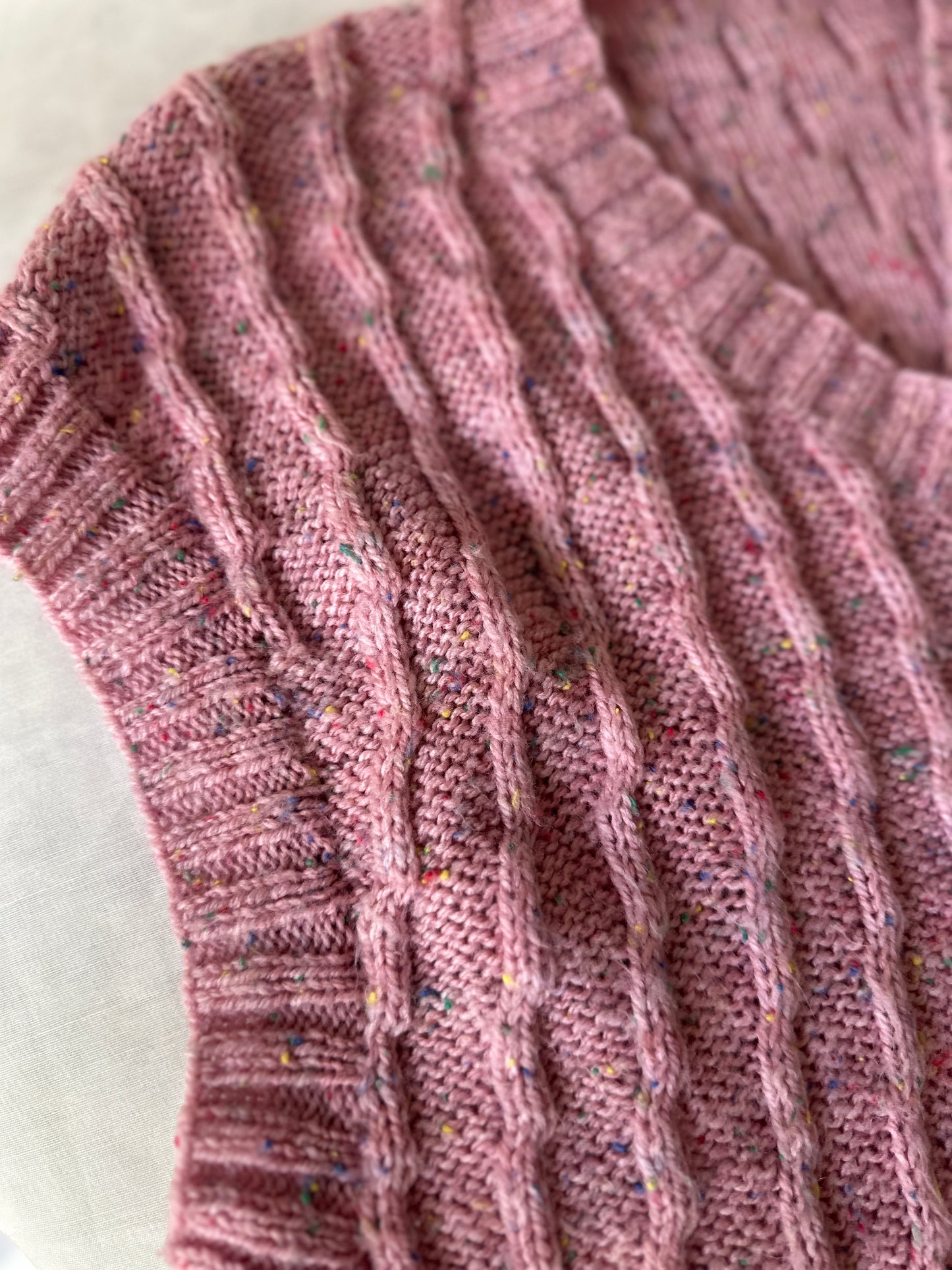 baby pink woollen vest