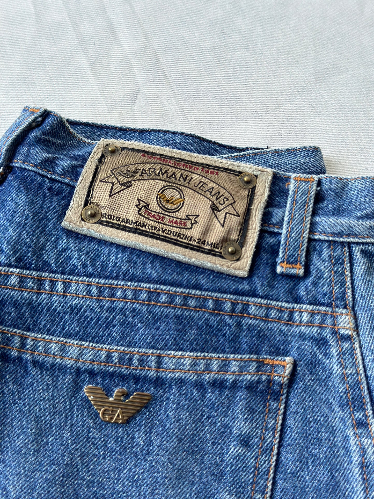Armani light blue jeans