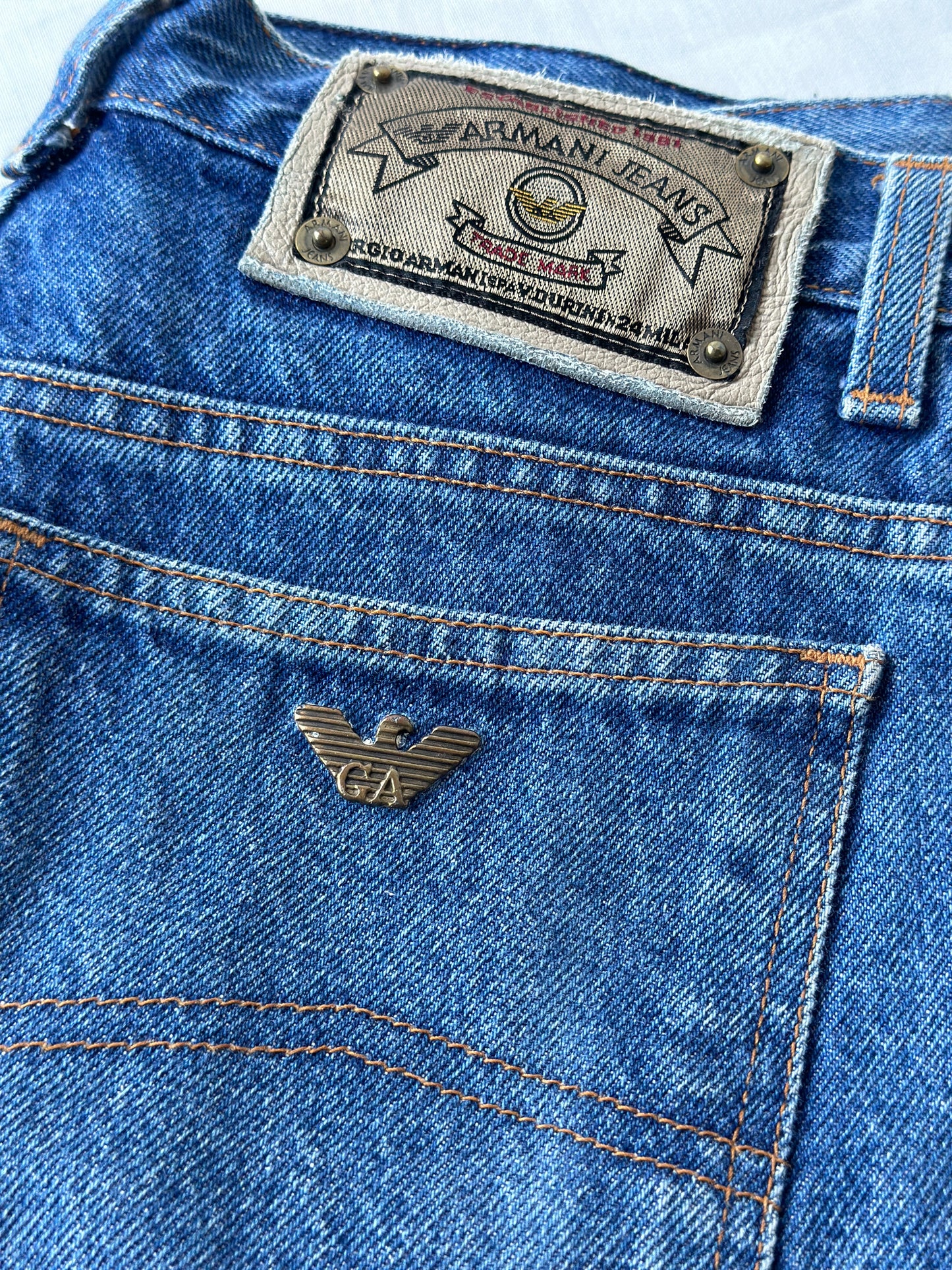 Armani light blue jeans