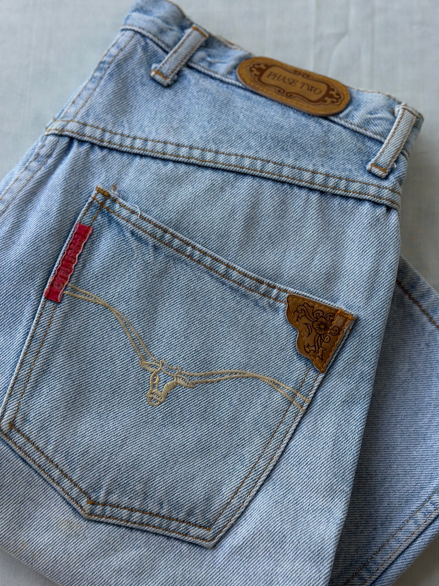 Phase Two light blue denim shorts