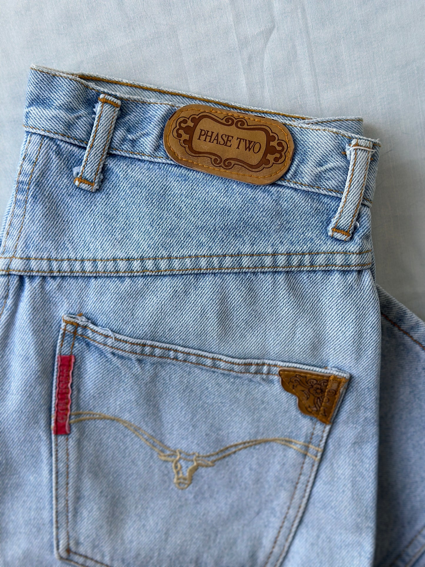 Phase Two light blue denim shorts