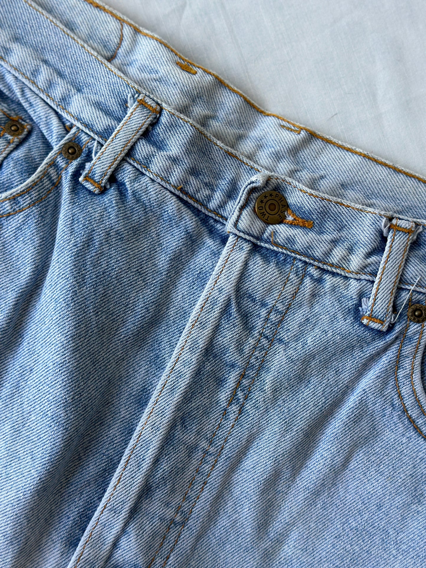 Phase Two light blue denim shorts