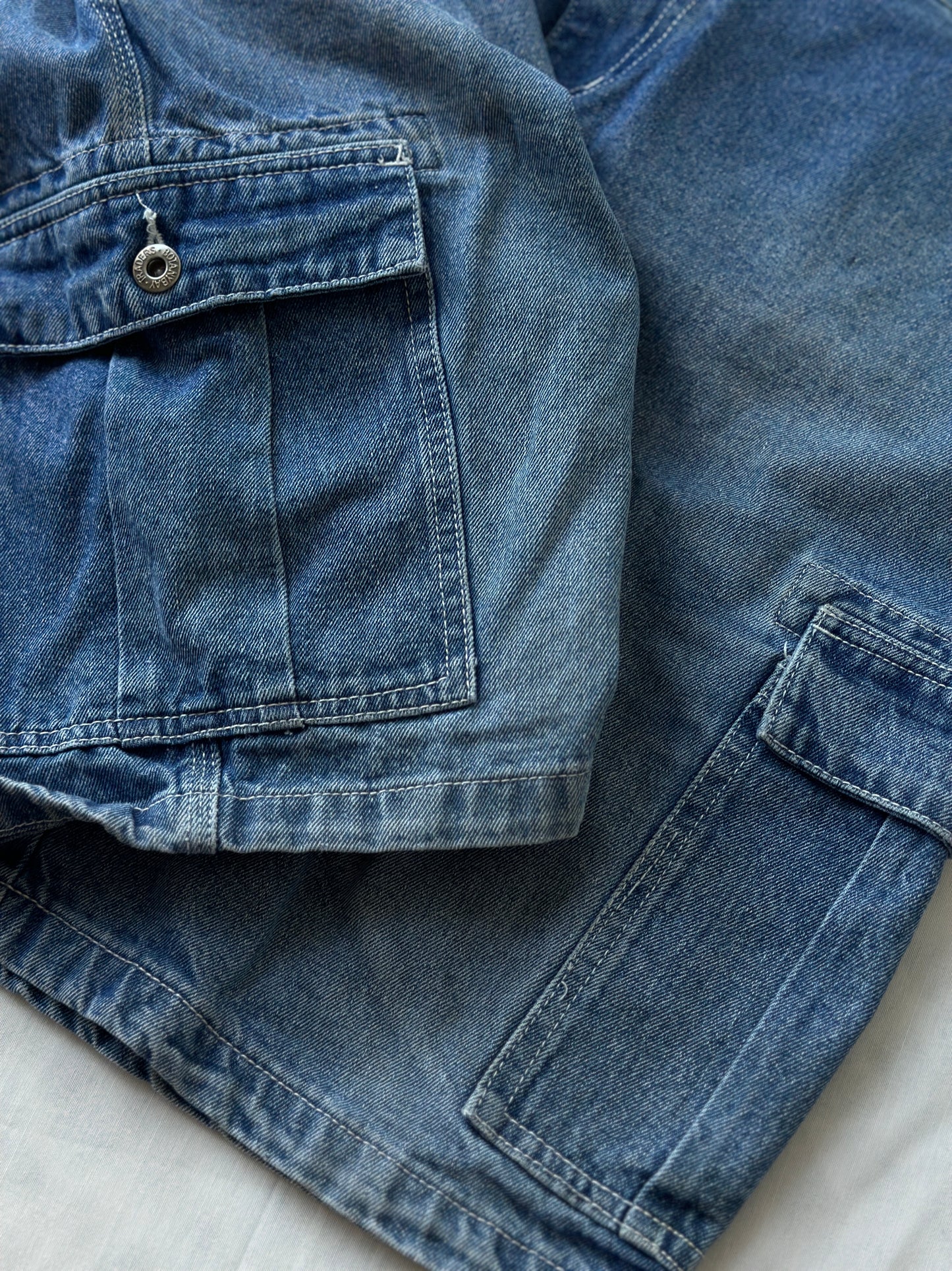 Traders baggy blue denim shorts