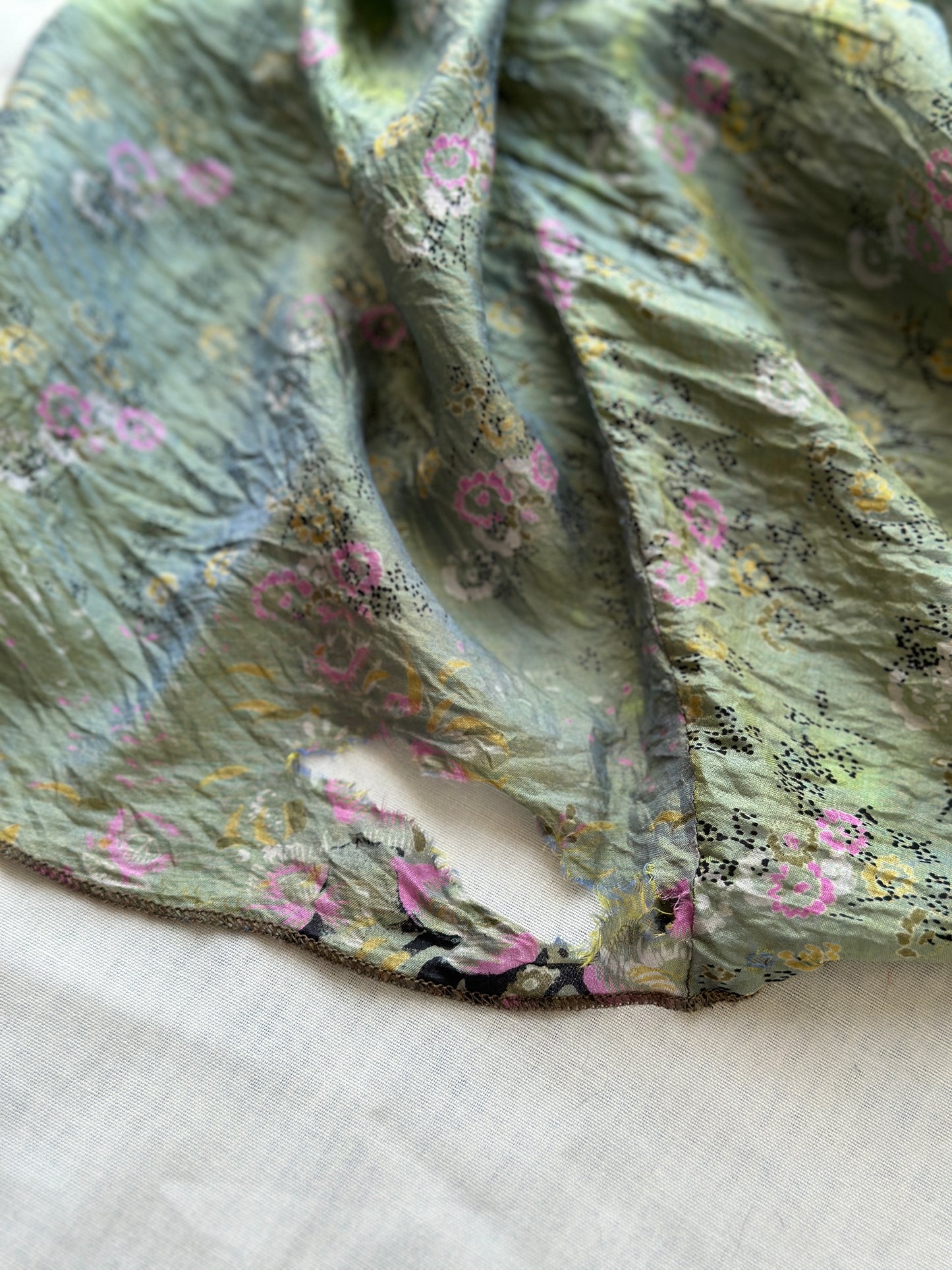 flower silk slip
