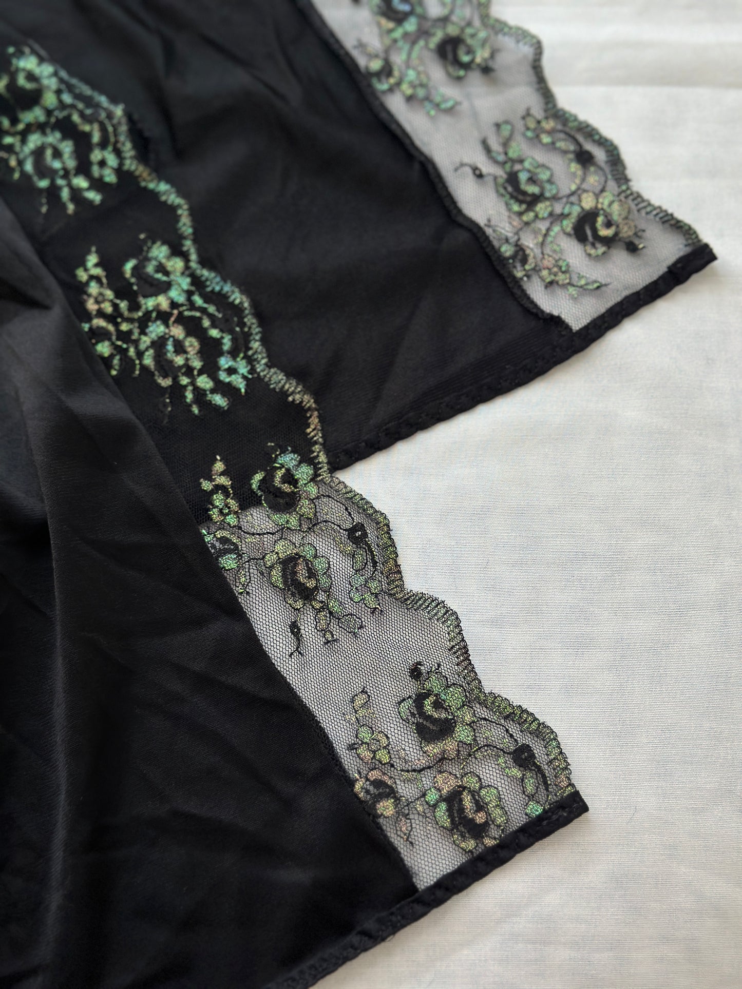 opaque lace blouse