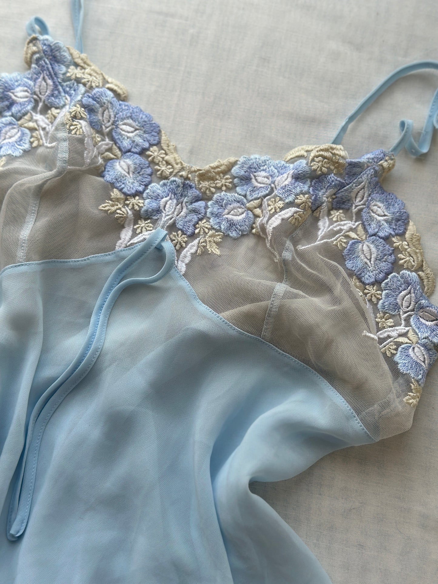 baby blue lace blouse