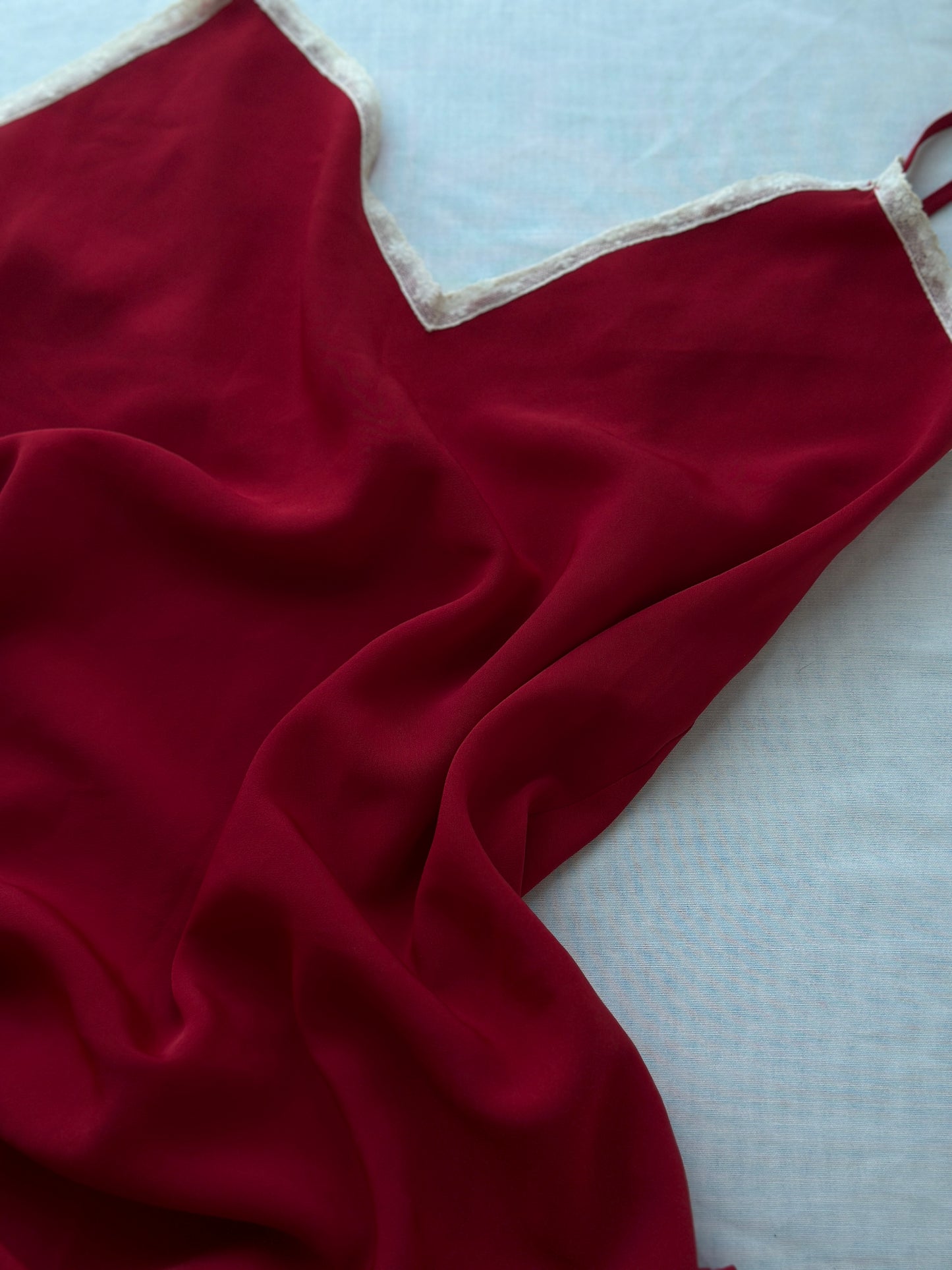 red Calvin Klein night slip
