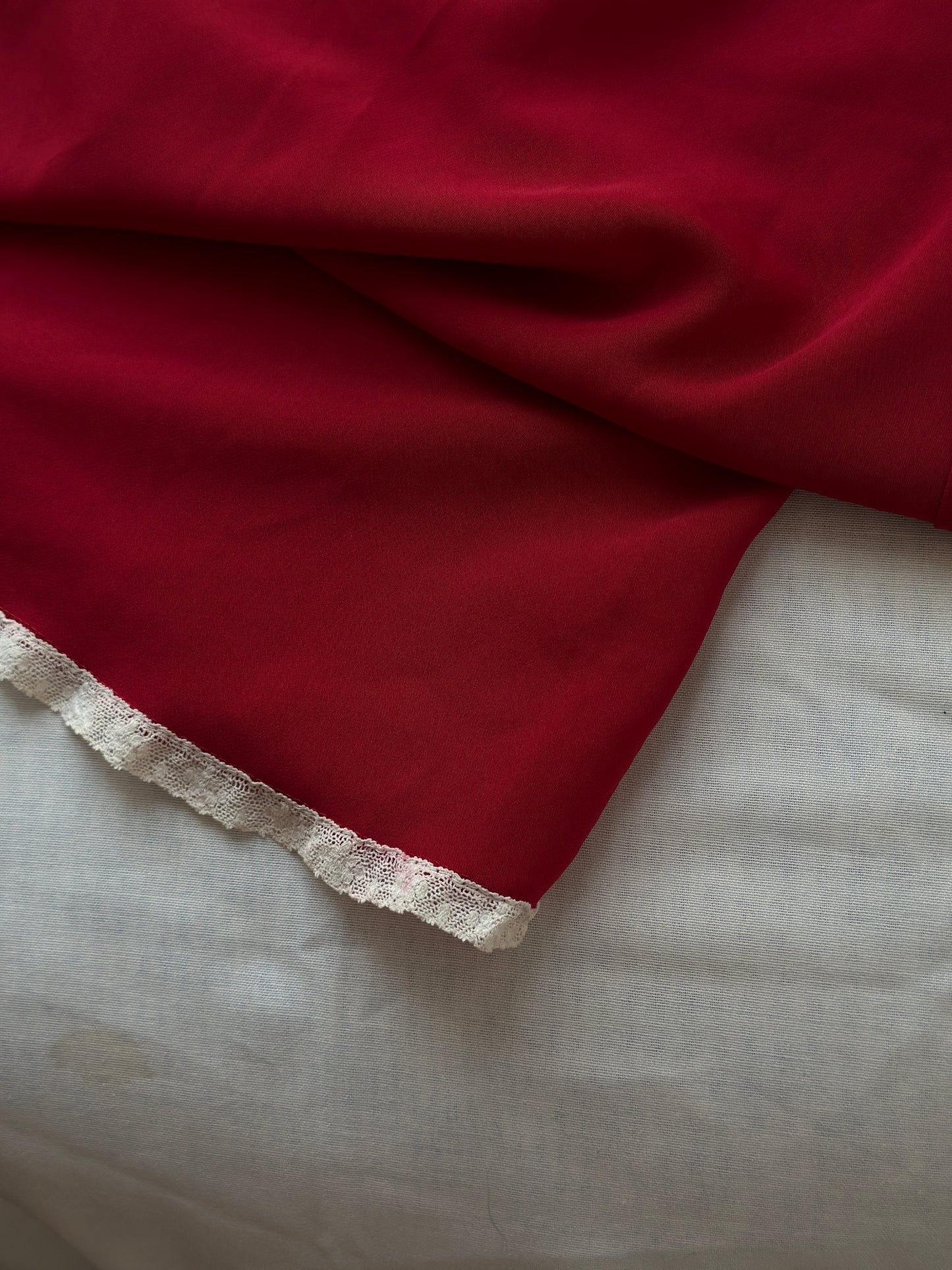 red Calvin Klein night slip