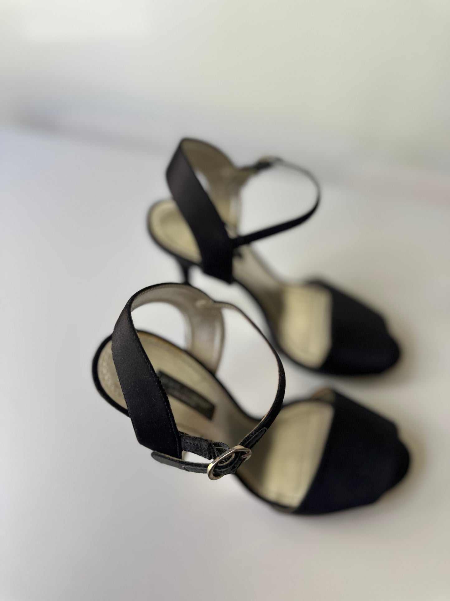 Dolce & Gabbana black satin heel