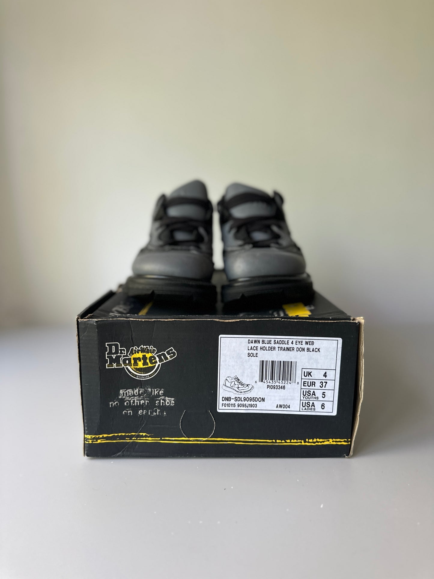 blue fawn saddle 1980s Dr. Marten trainer