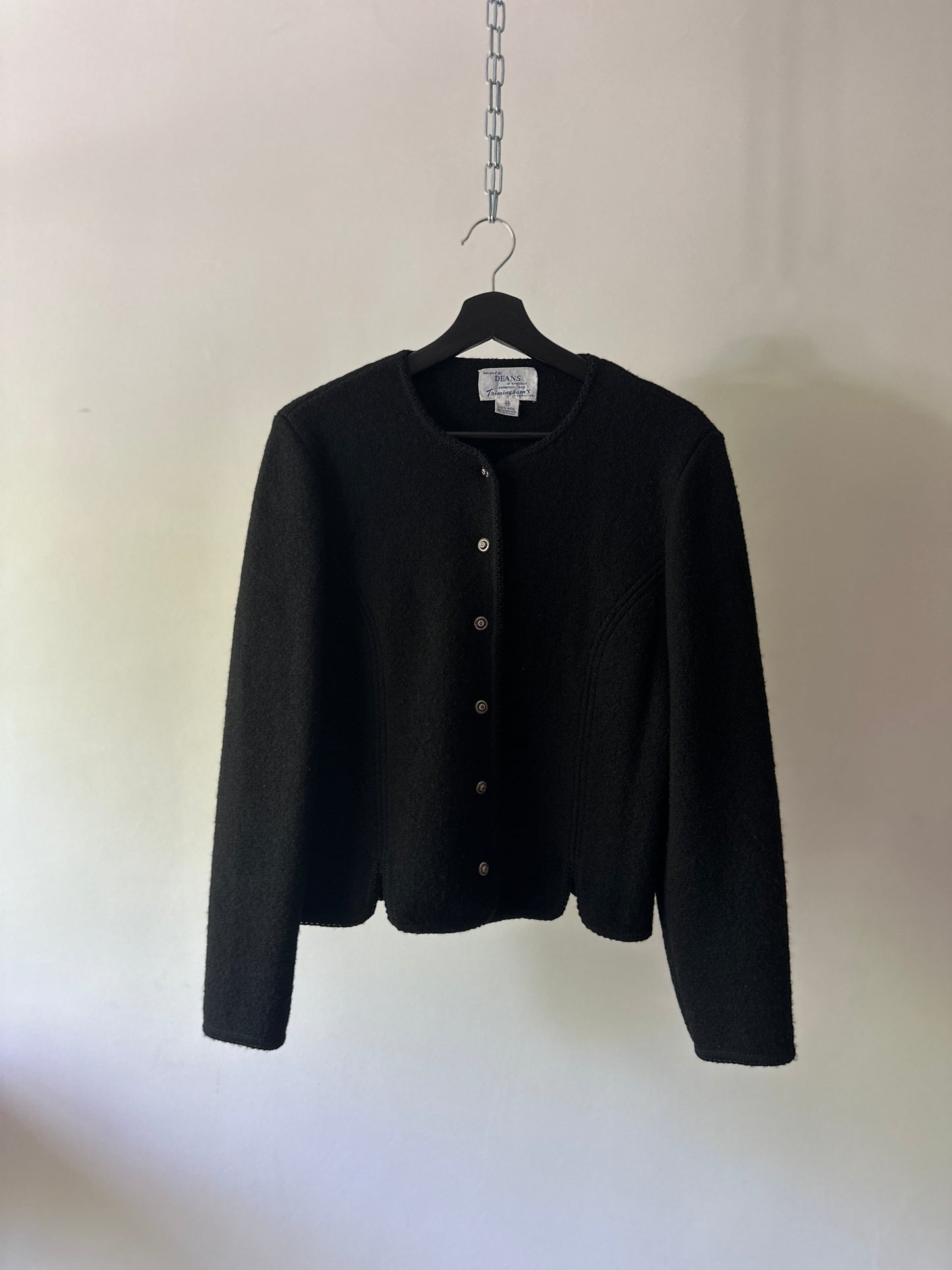 woollen British cardigan