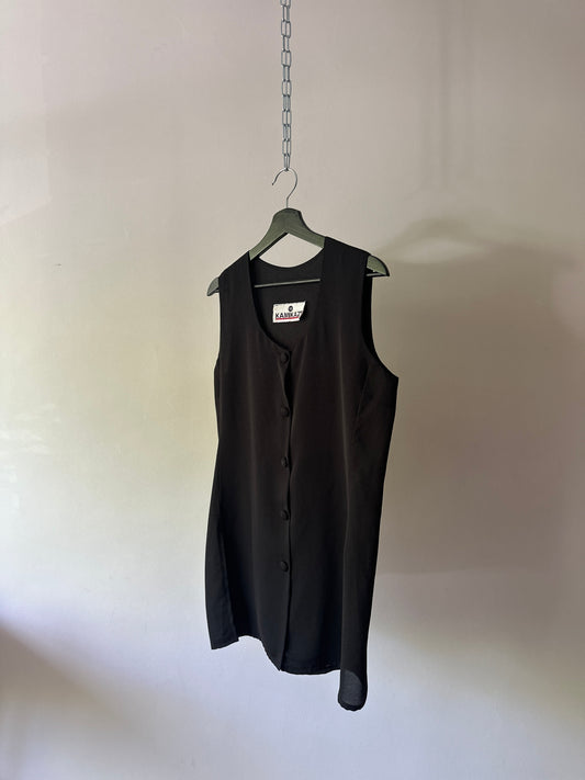 longline button up short sleeve blouse