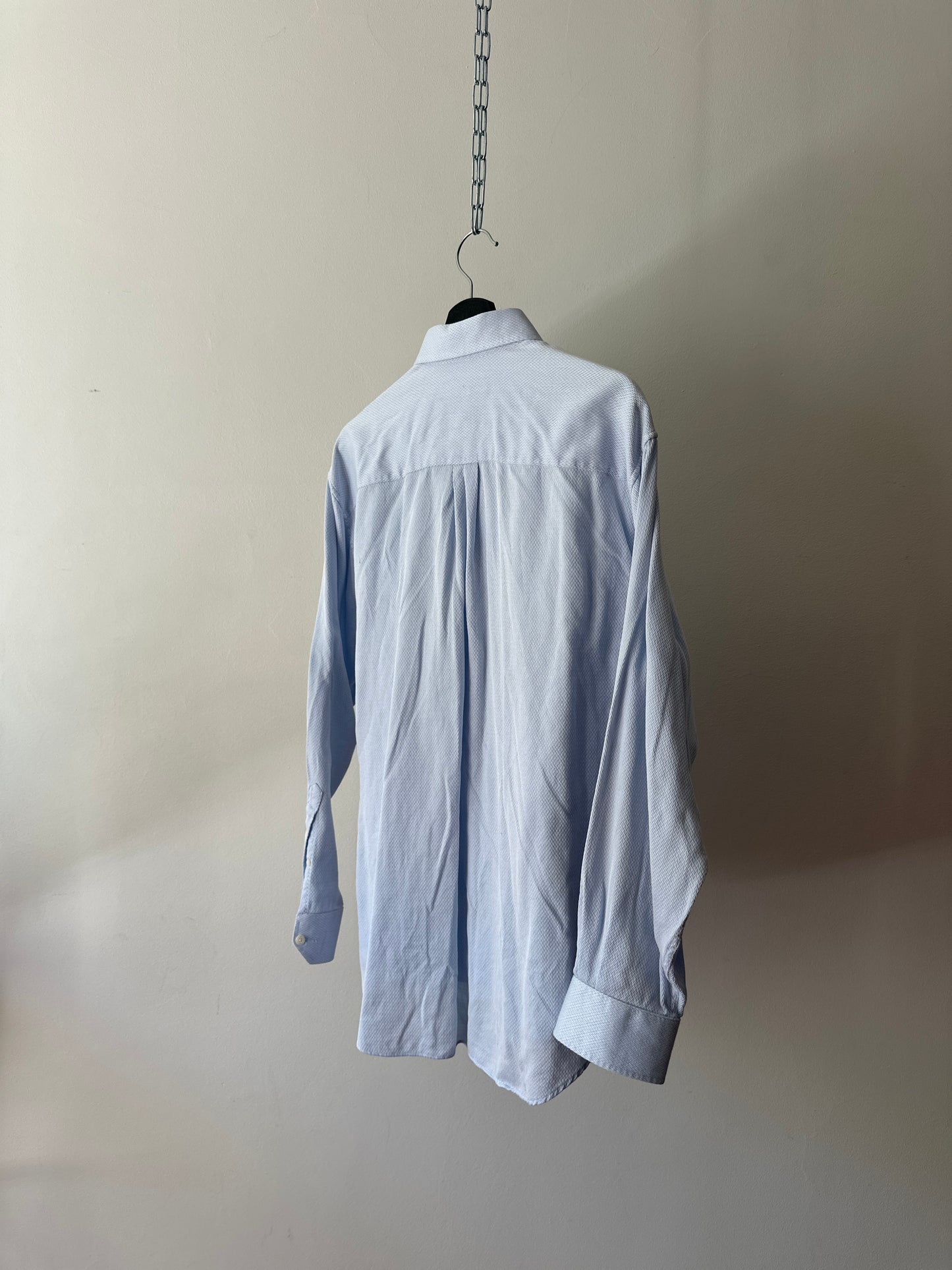 soft blue cotton dress shirt