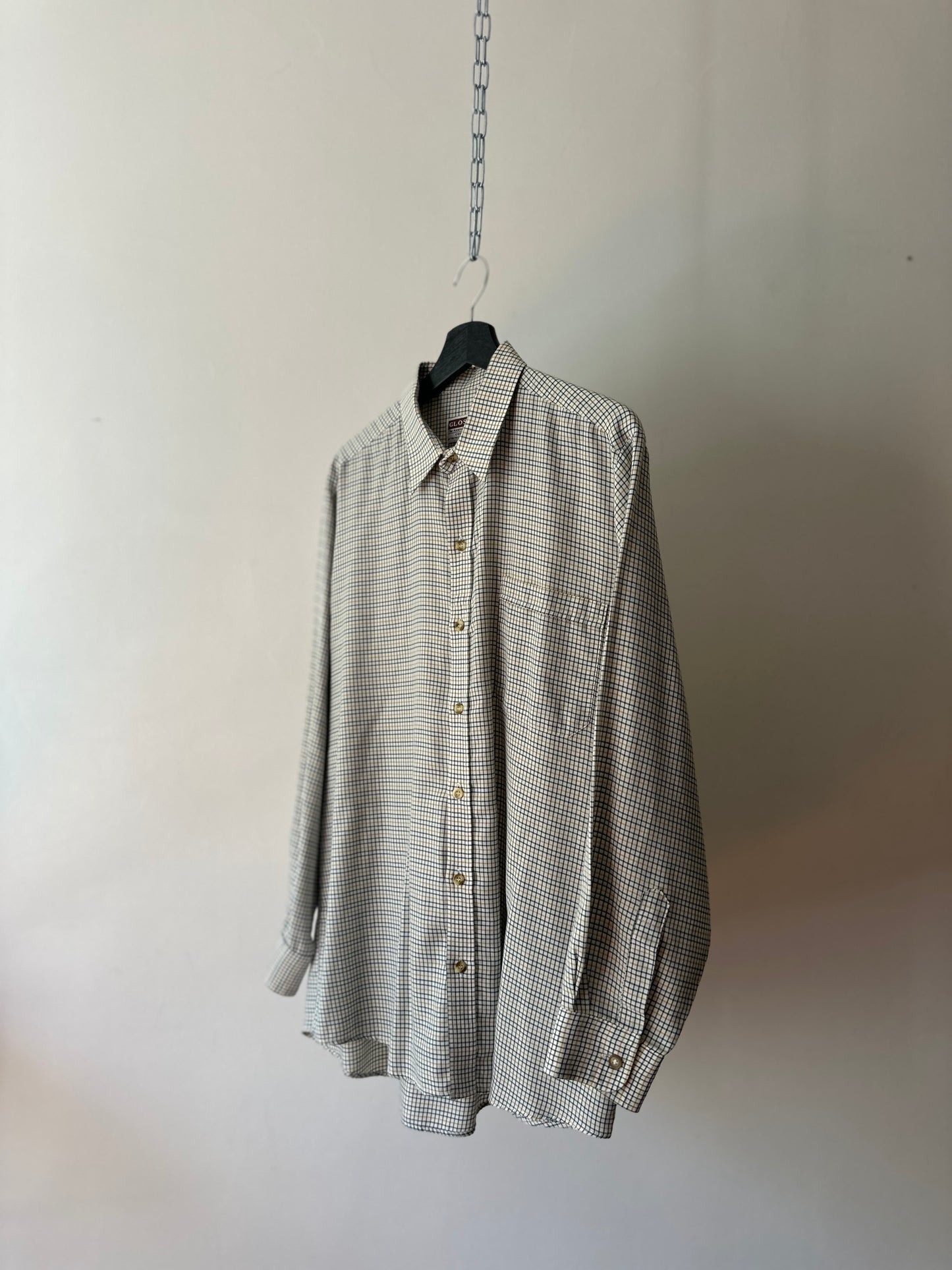 two tone cotton dress shirt