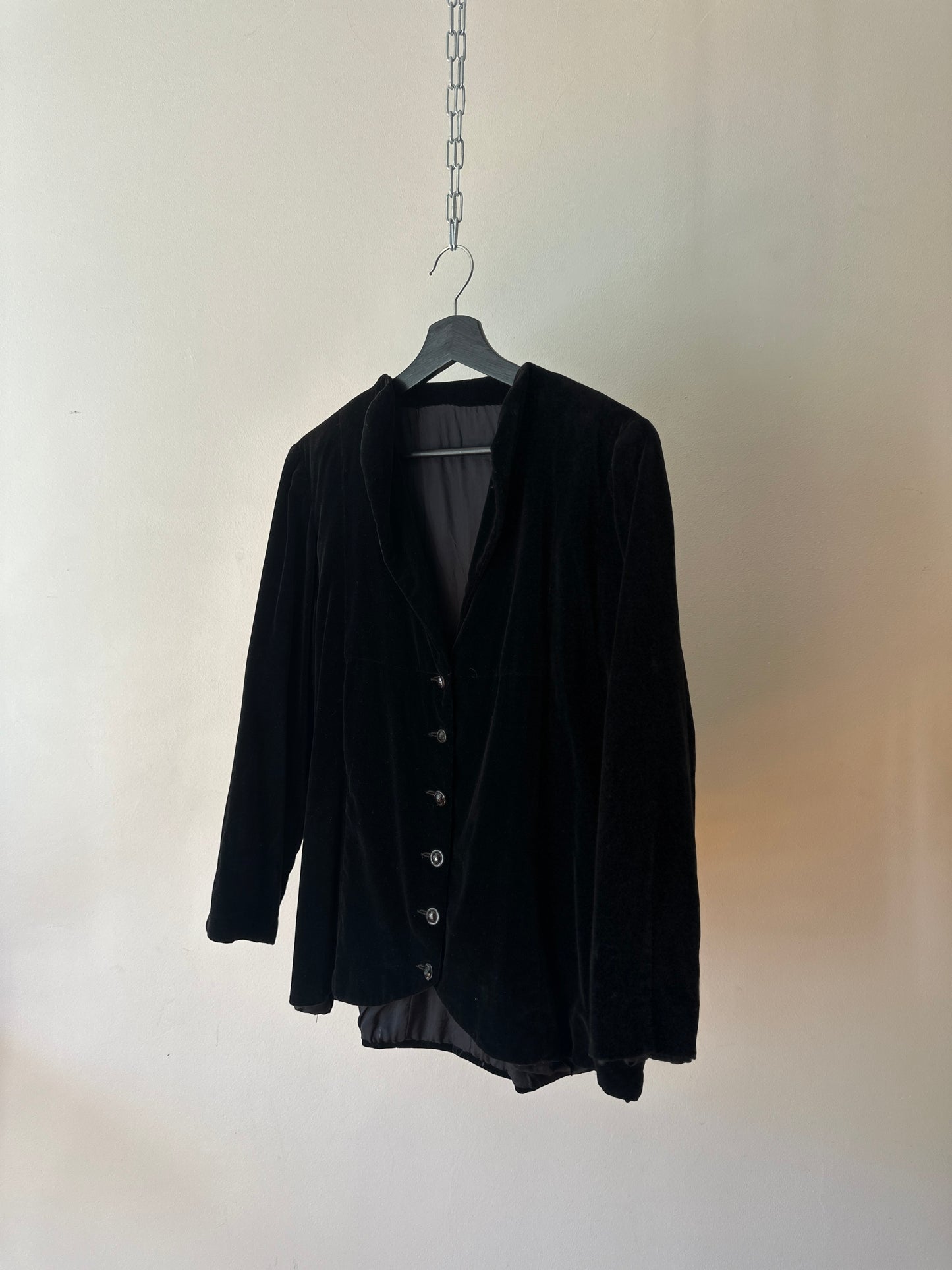 black velvet jacket