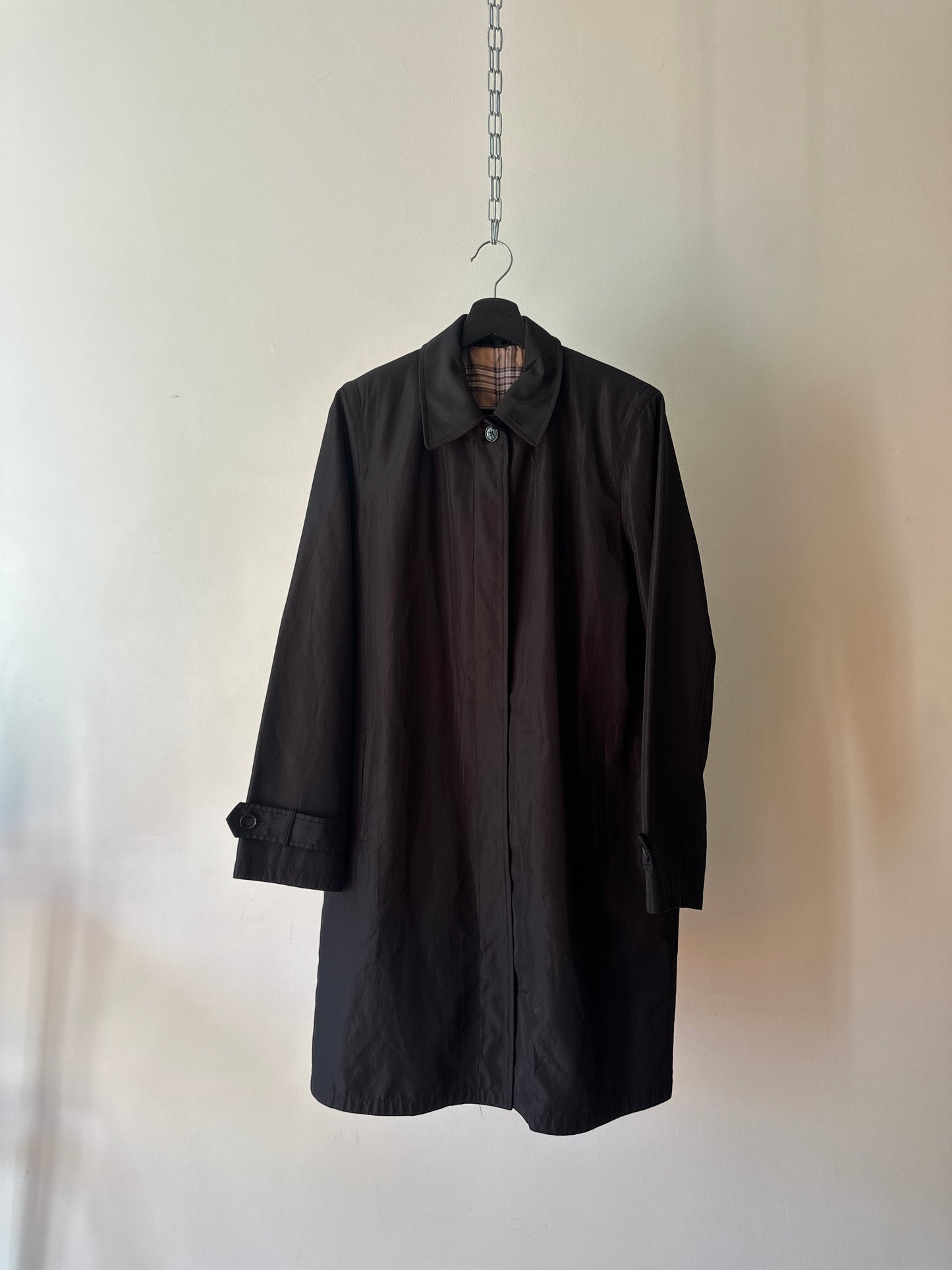 black trench coat