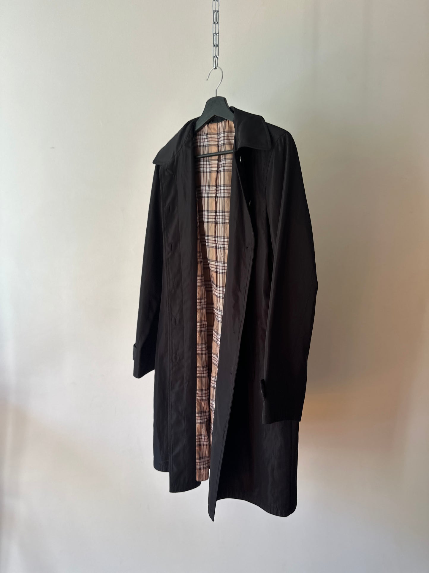 black trench coat