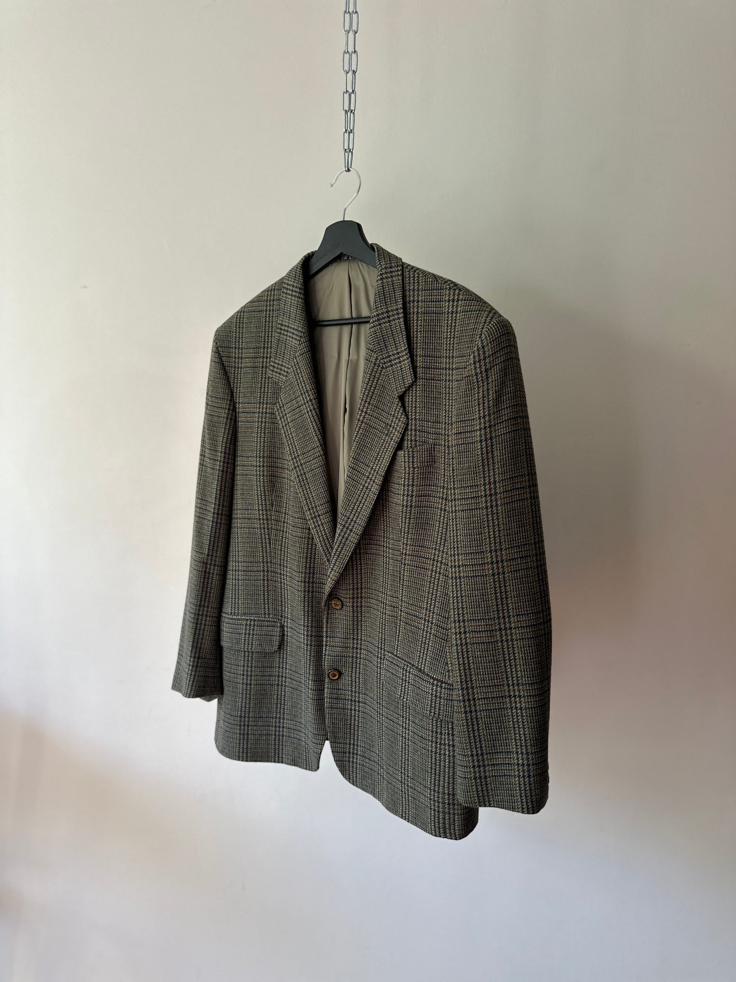 glen plaid suit jacket