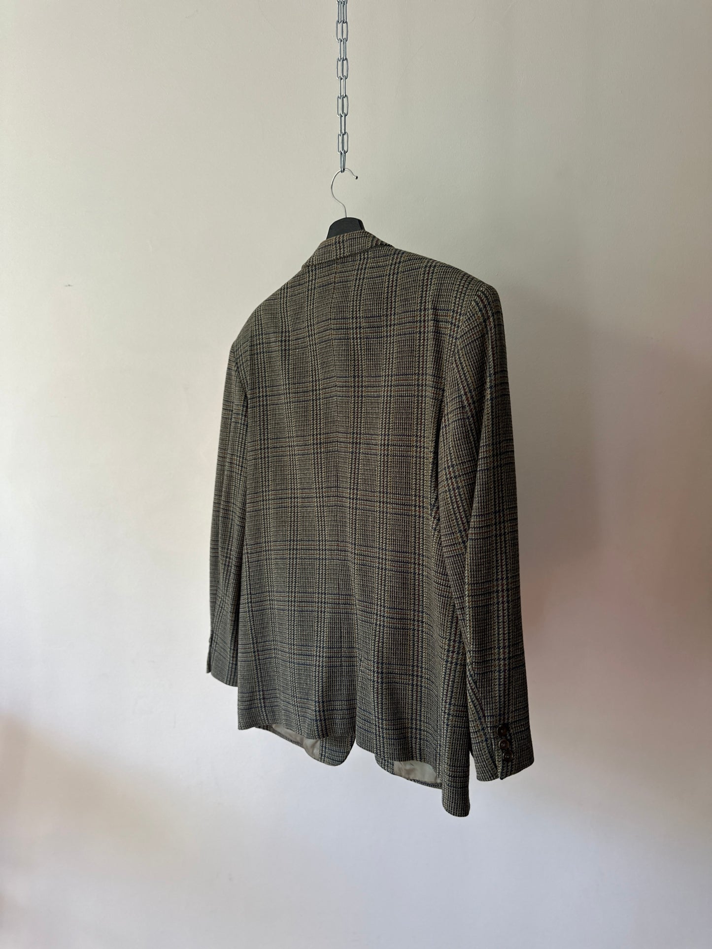 glen plaid suit jacket