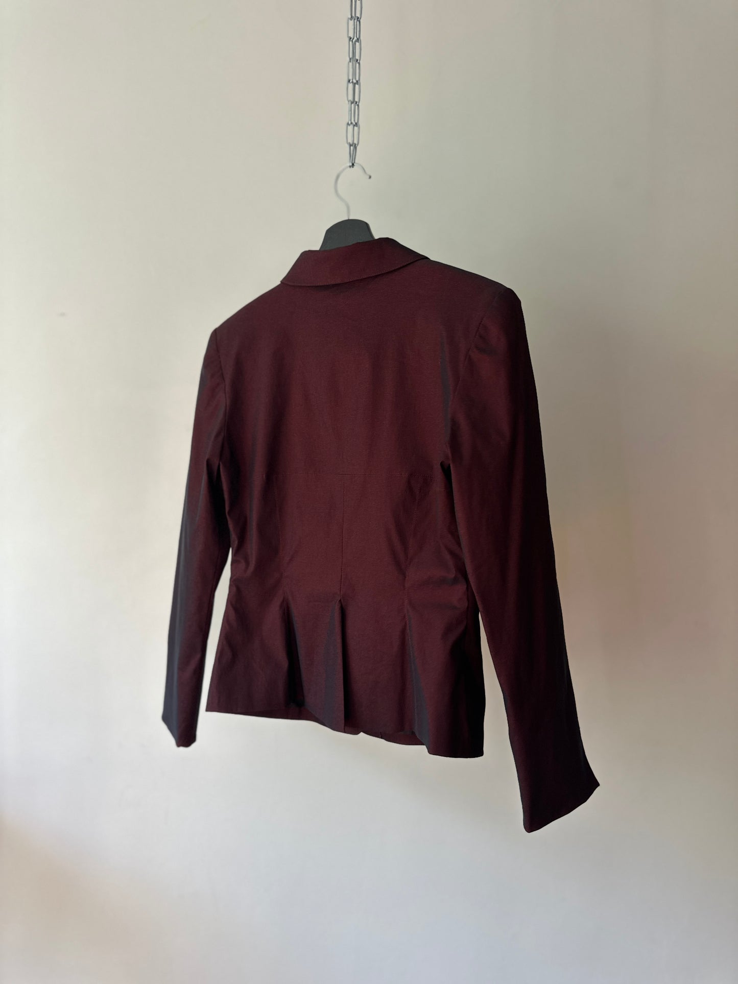 opaque red suit jacket