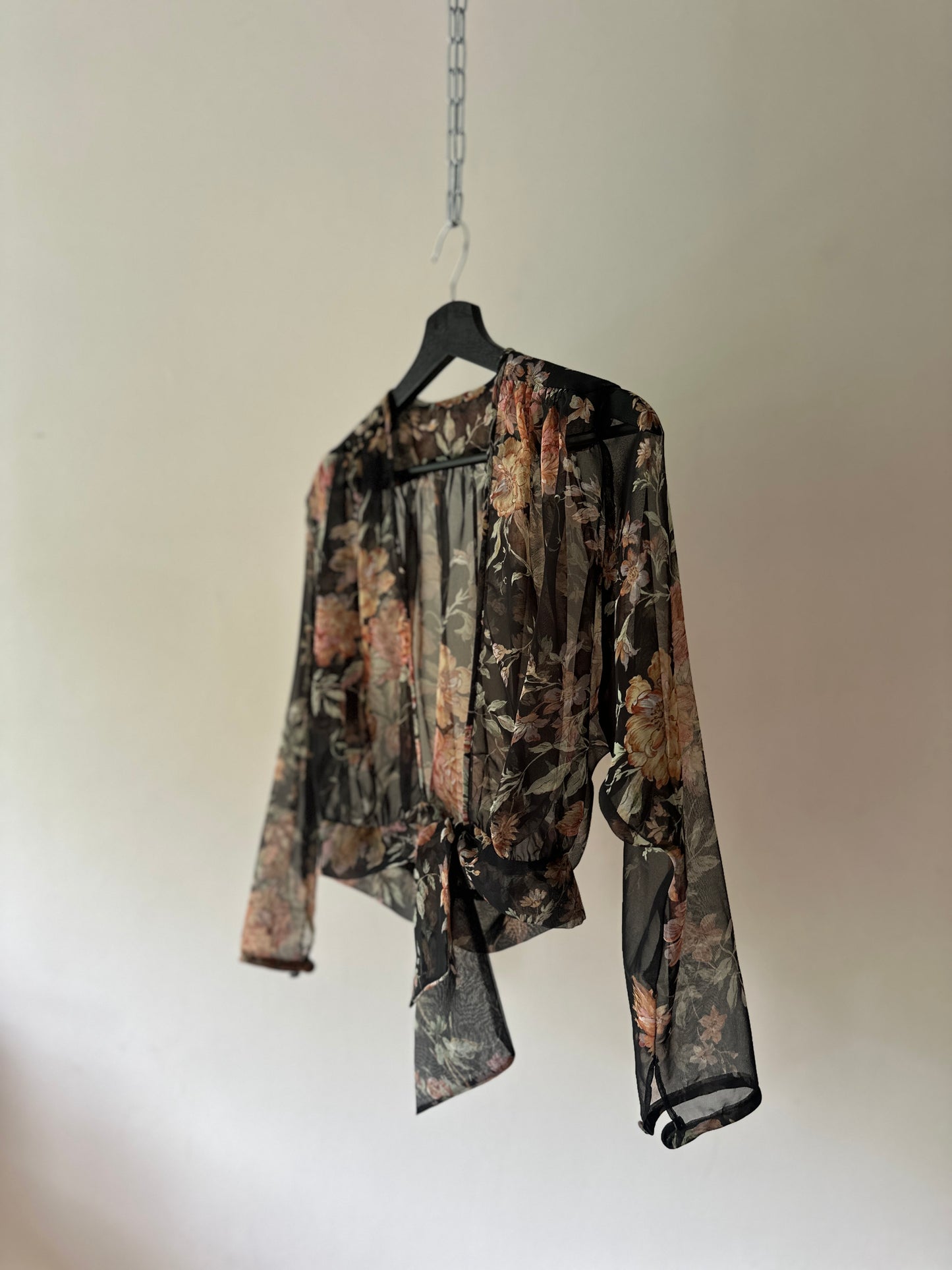1970s floral two piece dress