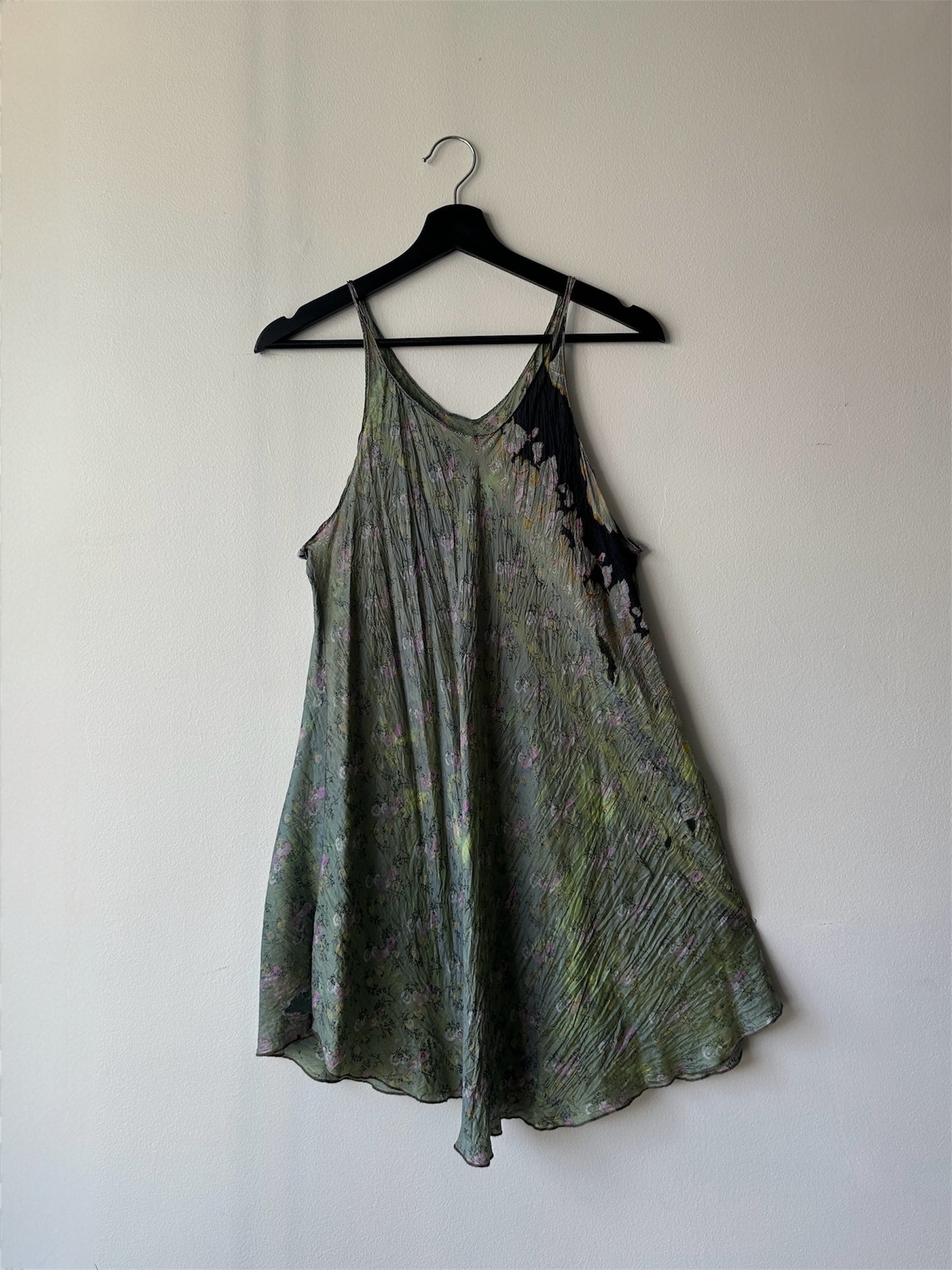 flower silk slip