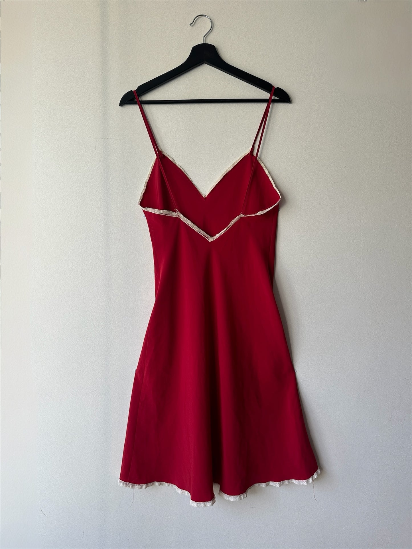 red Calvin Klein night slip