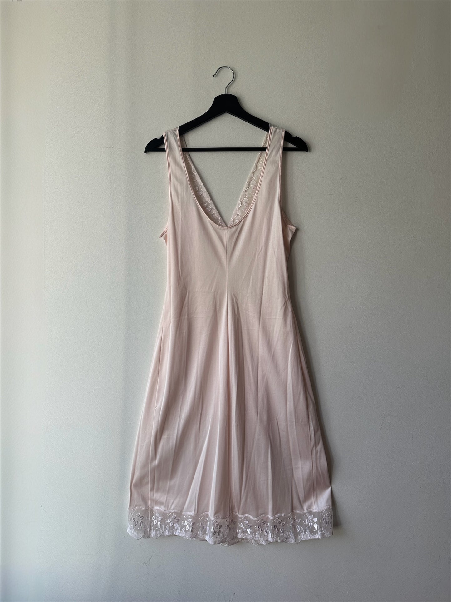 baby pink lace slip
