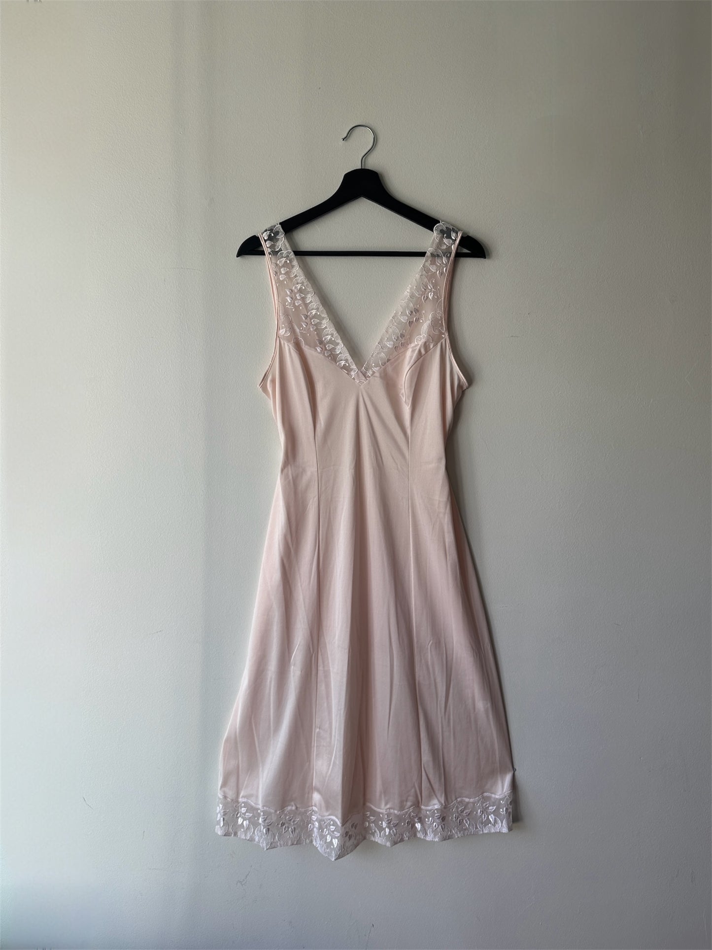 baby pink lace slip